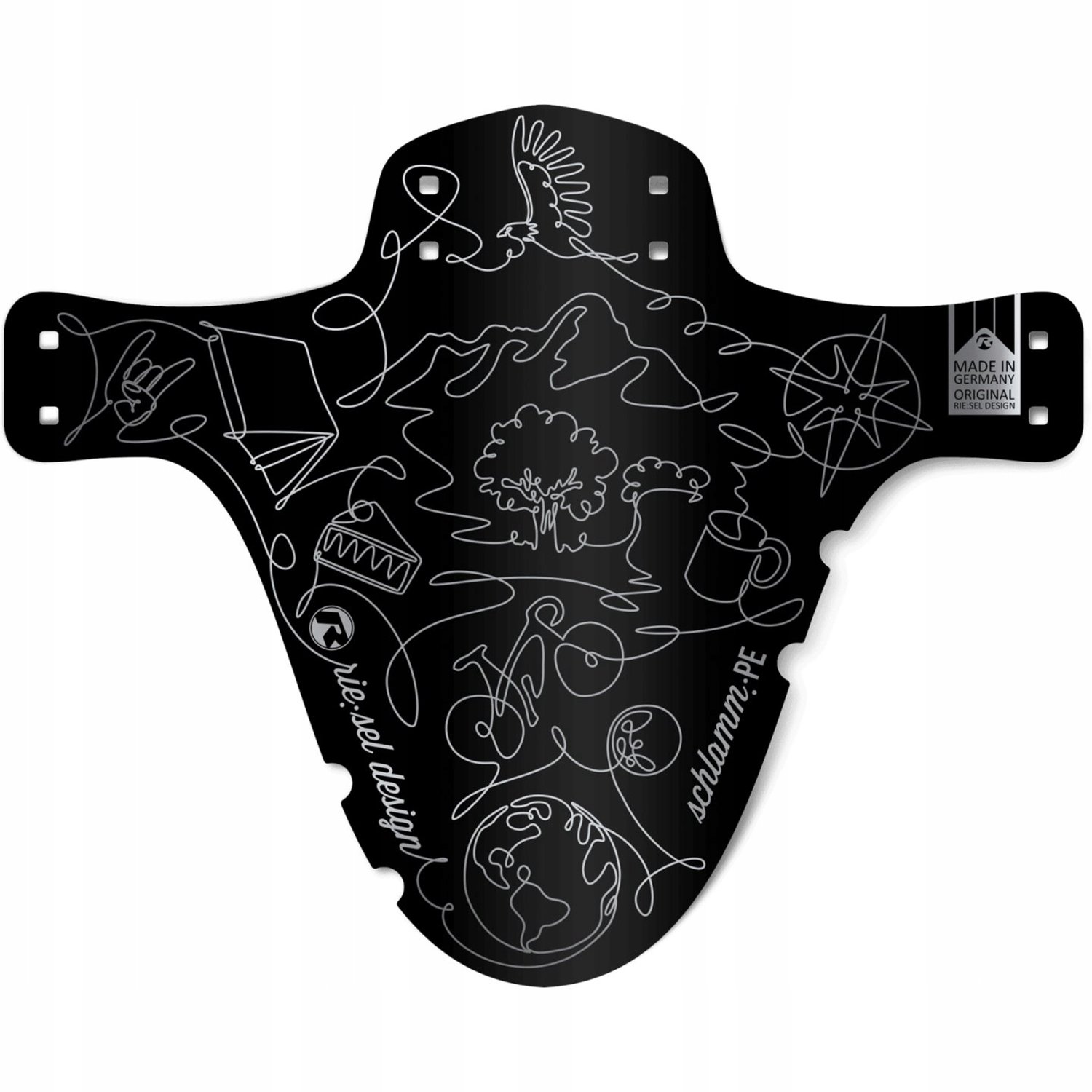 Riesel Design SchlammPE Voor spatbord - Mountainbike