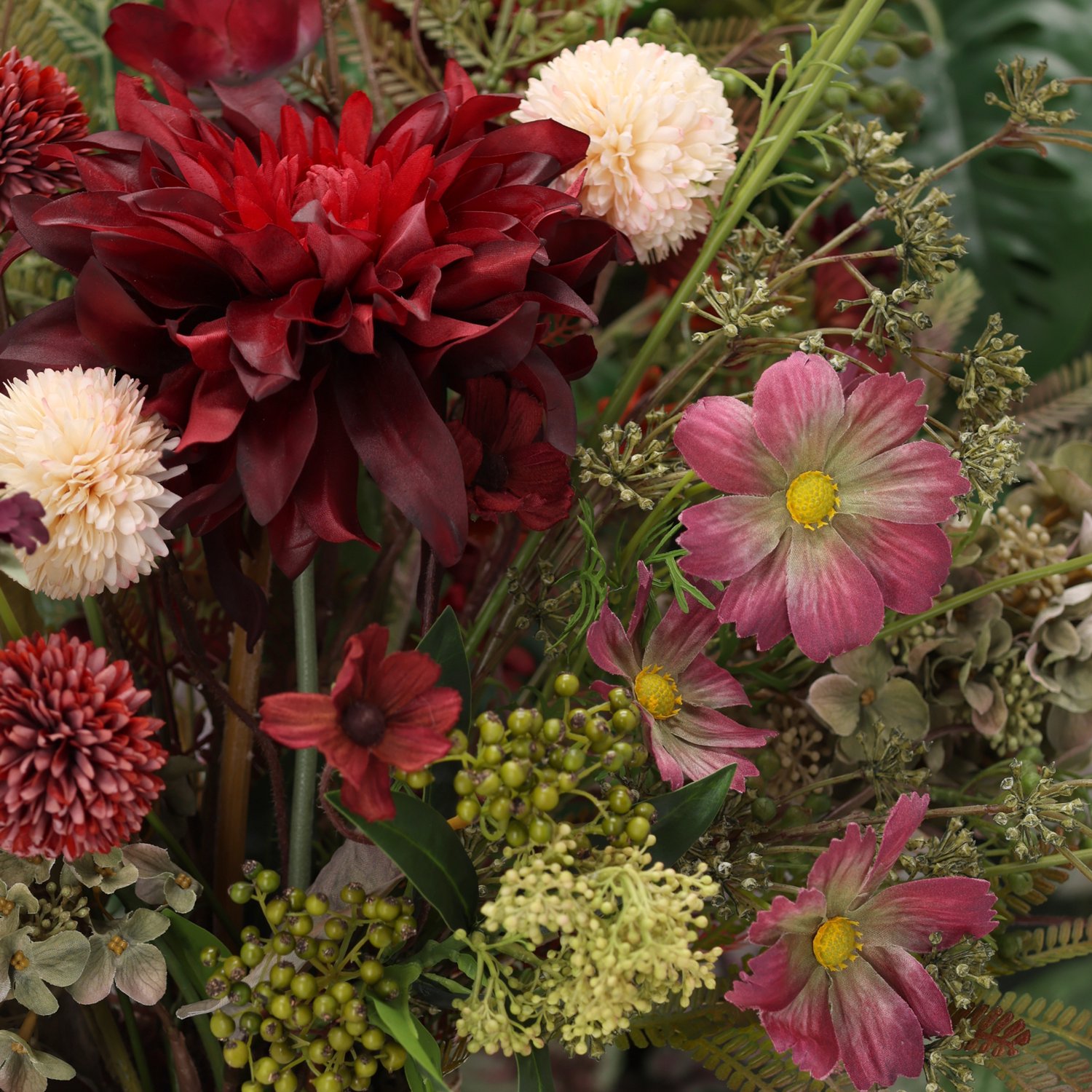 Herfstboeket kunstbloemen Elin Yokohama 95cm