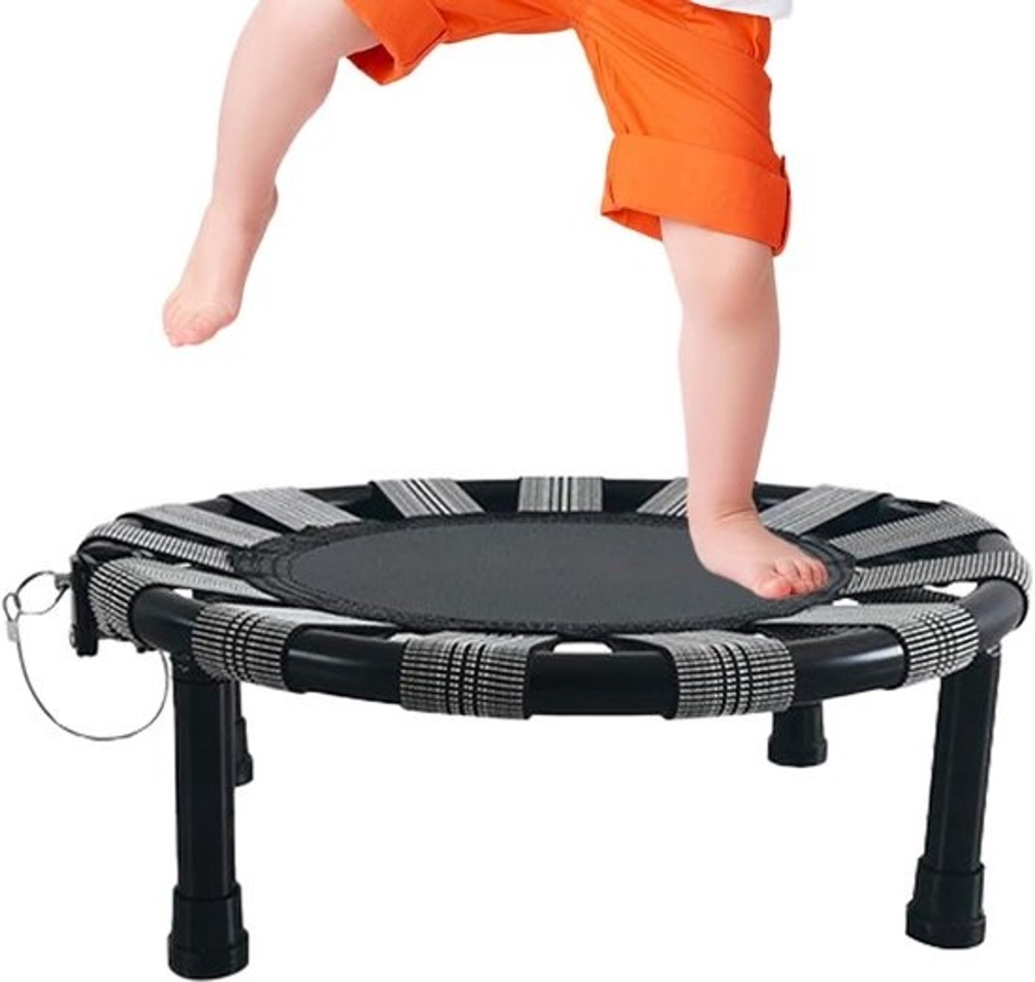 Kindertrampoline - Springmateriaal voor binnen - Actief spelen - Opvouwbaar ontwerp - Rond - Blauw