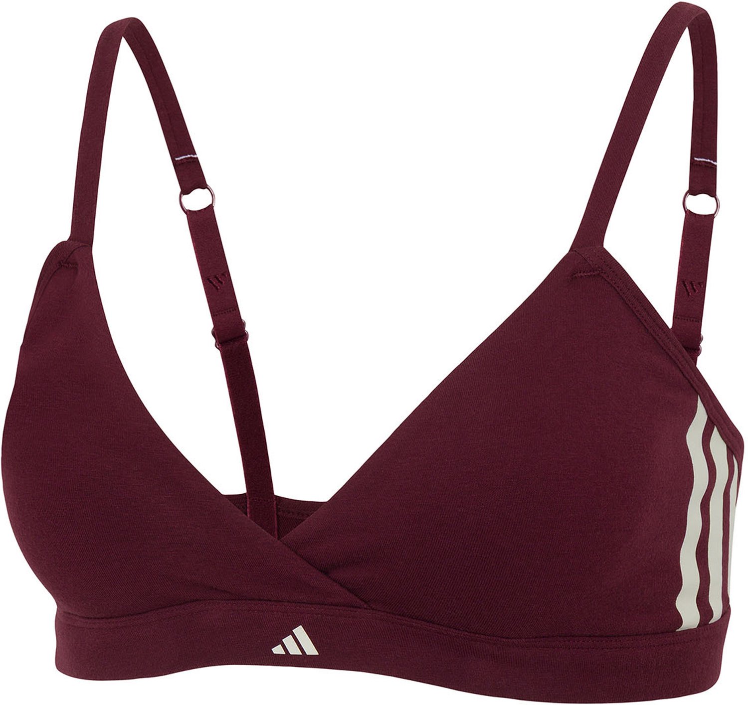 Adidas Triangel-BH Sport Active Essentials Cotton 3 Stripes bordeaux