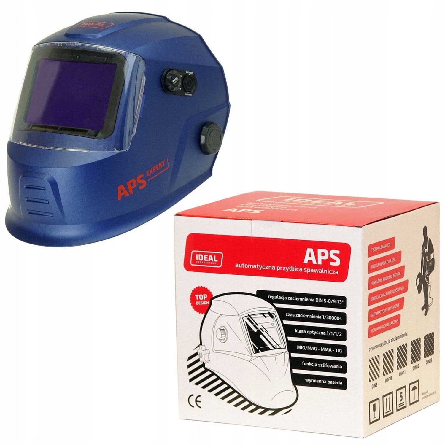 IDEAL APS Expert P43-MAXI Lashelm TrueView+ Blauw Mat