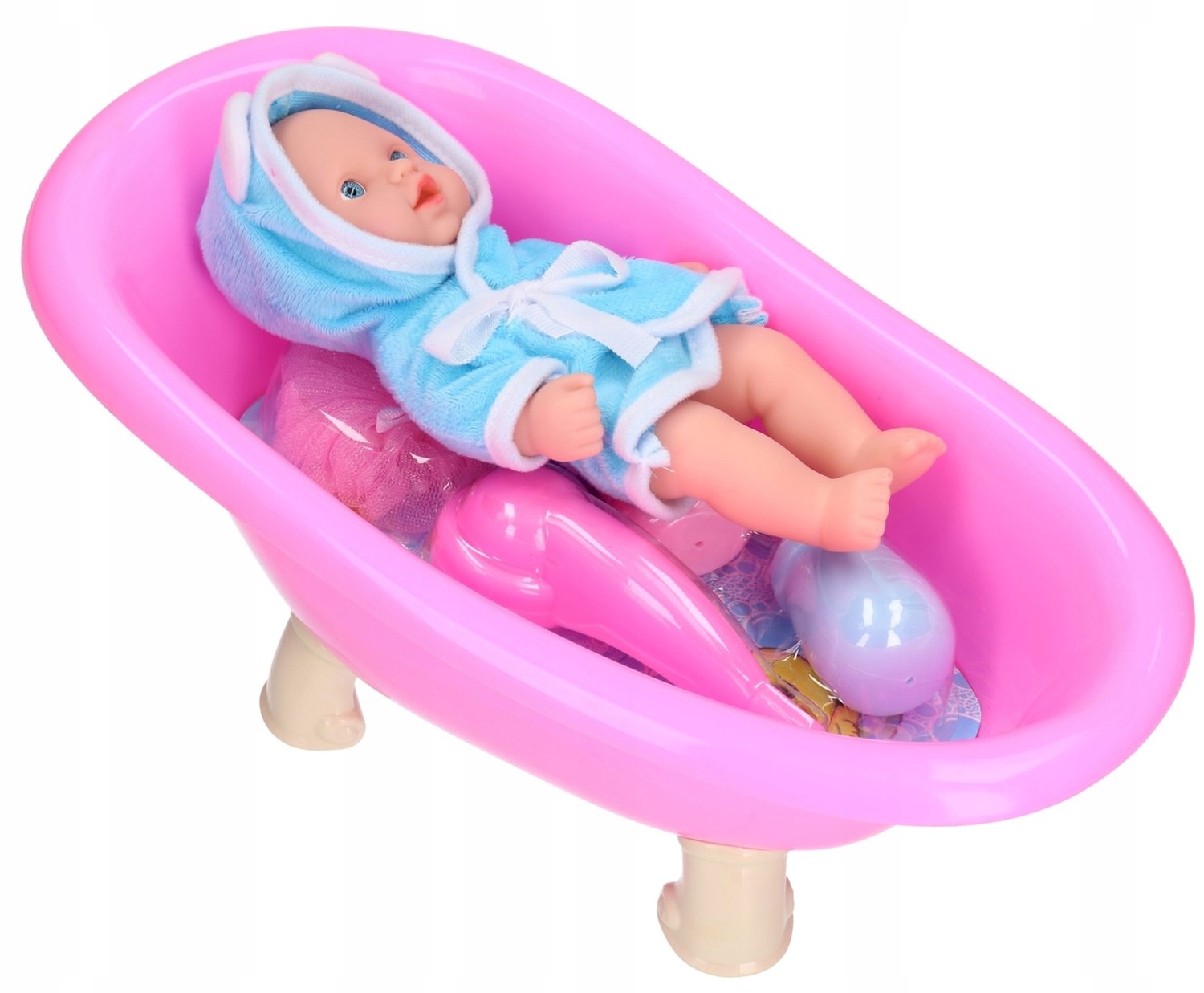 Badje met pop en accessoires voor uren speelplezier