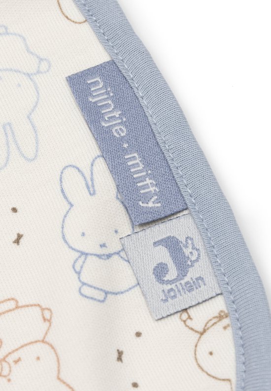 Jollein Slab Jersey Waterproof Miffy Moments Cloudy Blue (5pack) — afbeelding 2