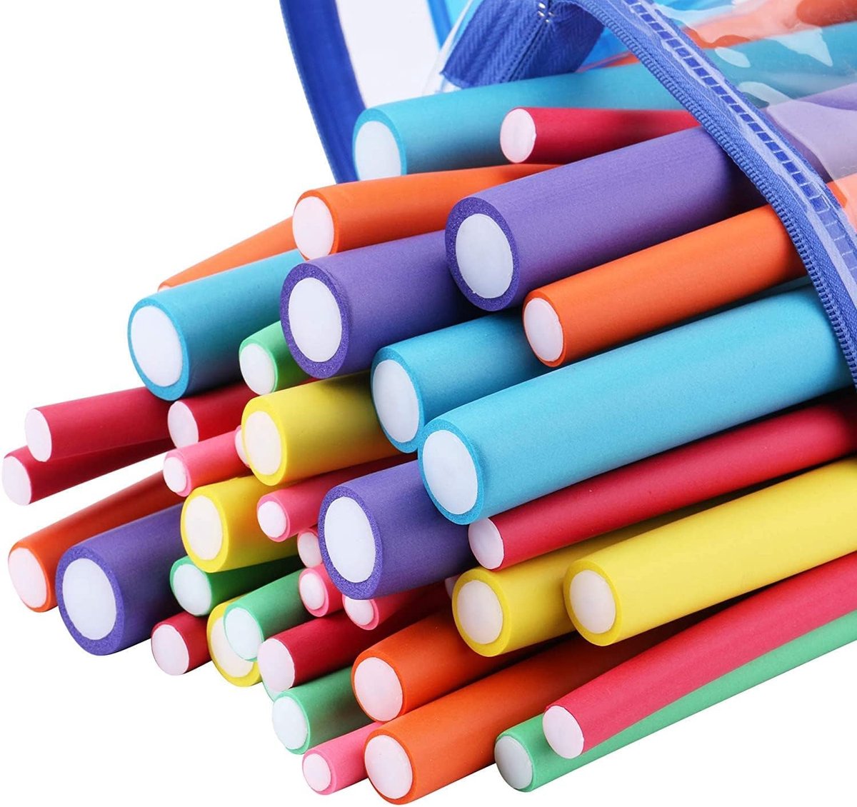 Krulspelden, hittevrije krultangen, flexibele krultang voor 's nachts, geen damage, twist, spiraal, voor kort, gemiddeld en lang haar