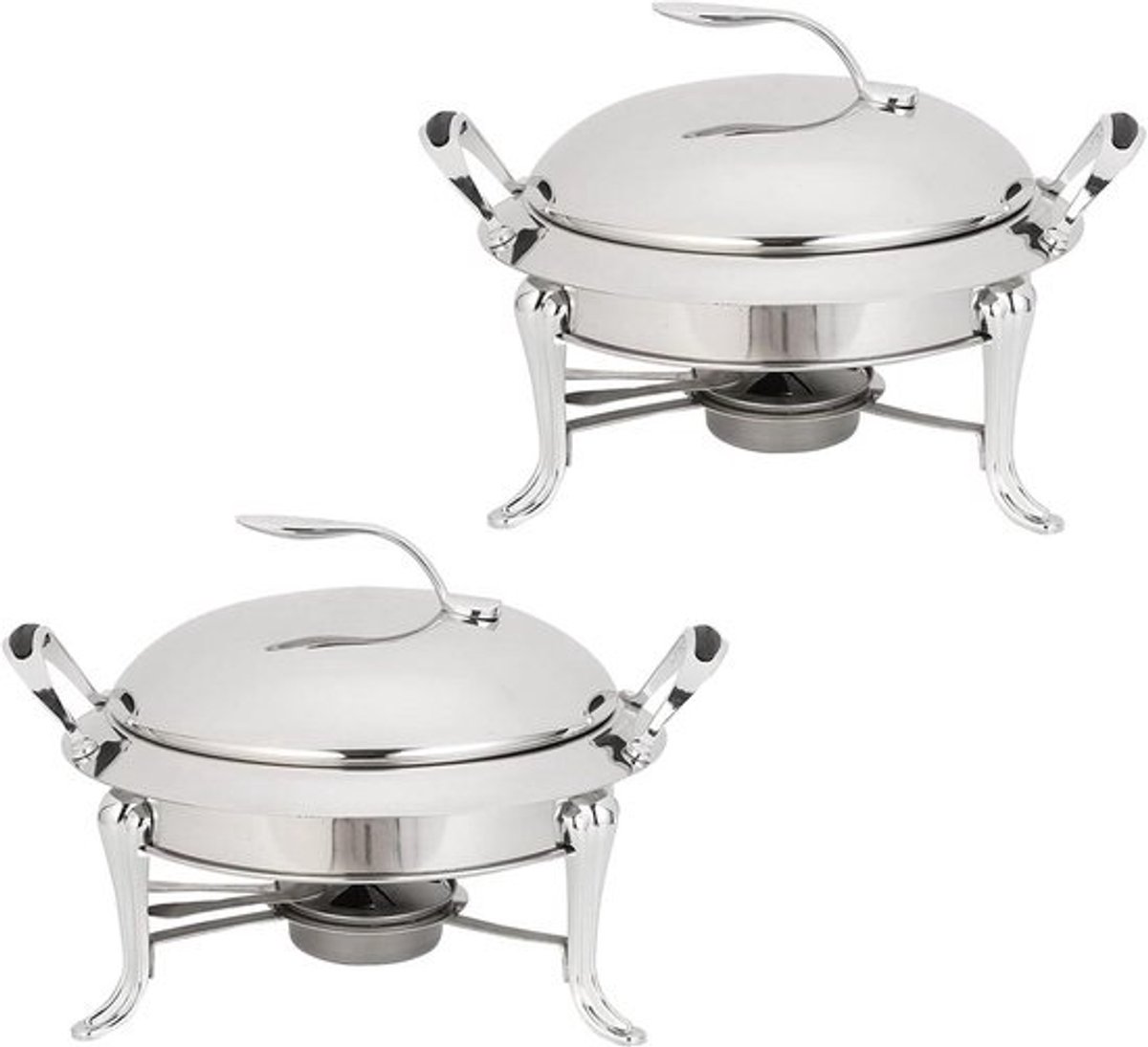 Chafing Dish Set - Buffet Server - Warme Gerechten Serveren - Roestvrijstaal Duurzaam - 3 Liter Capaciteit - Zilver
