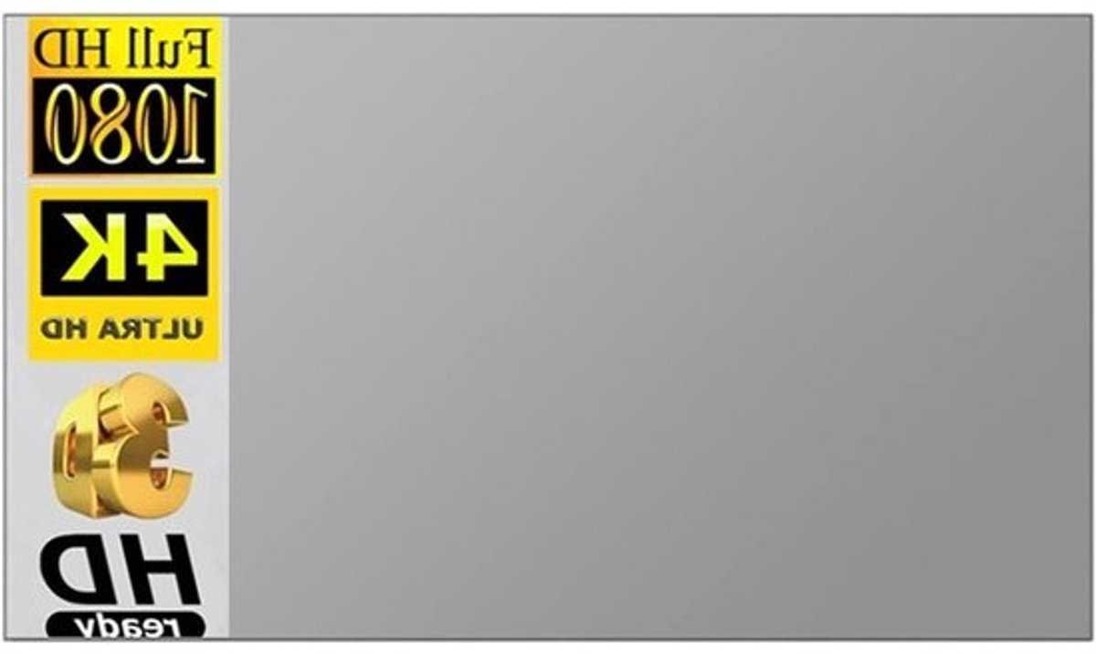 Projectiescherm - Beamerdoek Opvouwbaar - Thuisbioscoop Creëren - Anti-Kreuk Reflecterend - 120 Inch 16:9 - Grijs