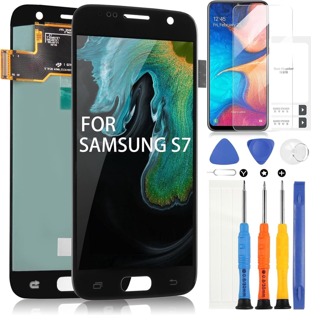 Voor Samsung Galaxy S7 G930 Display Digitazer Scherm voor SM-G930F SM-G930A SM-G930P Touchscreen Vervanging Assembly met gereedschap