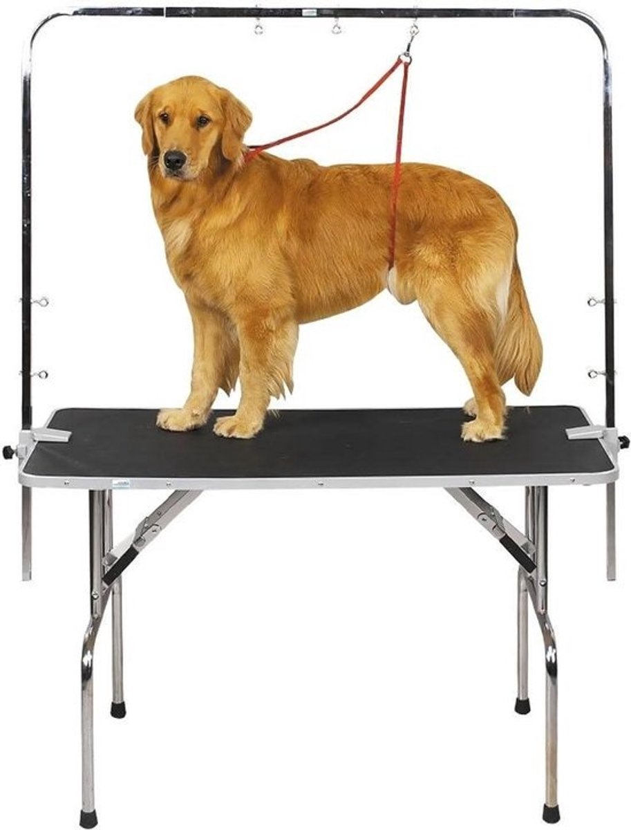 Huisdier Verzorgingsarm - Trimtafel Accessoire - Huisdier Trimmen - Verstelbare Verbindingsstang - 36-48 Inch Tafels - Grijs