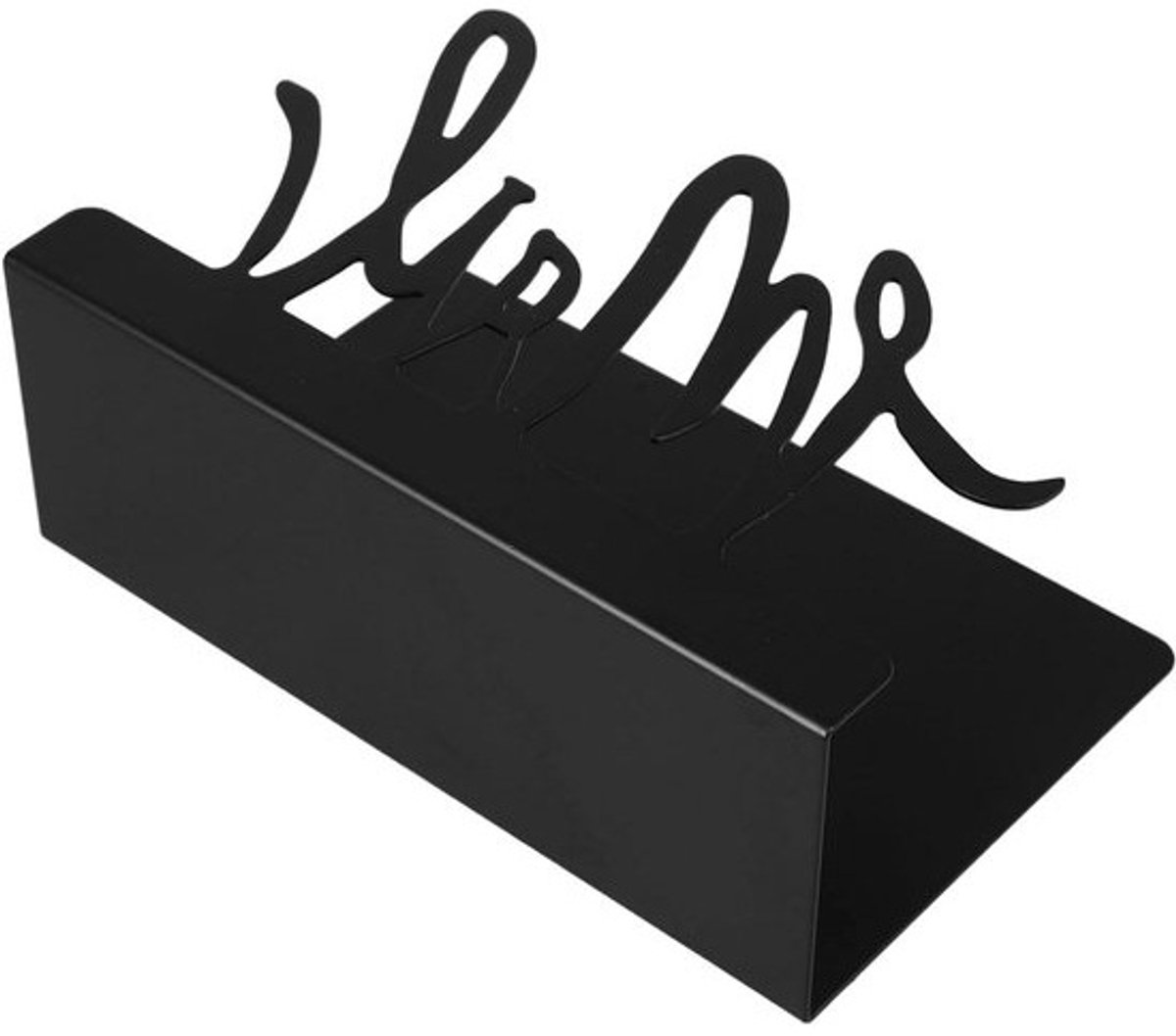 Metalen Briefhouder - Documentenrek Bureau - Bureau Organiseren - Compact Stevig Ontwerp - 15x9.5x5.5cm - Zwart