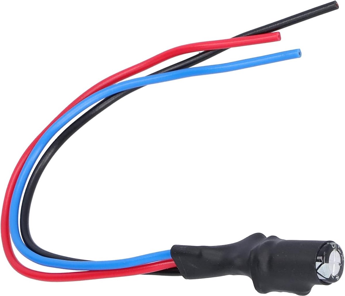 Dailygoods- Signaalfilter Gelijkrichterkabel voor Achteruitrijcamera - Condensator Filter - 12 V Draad - Voor Duitse/Amerikaanse Auto's - PVC Materiaa