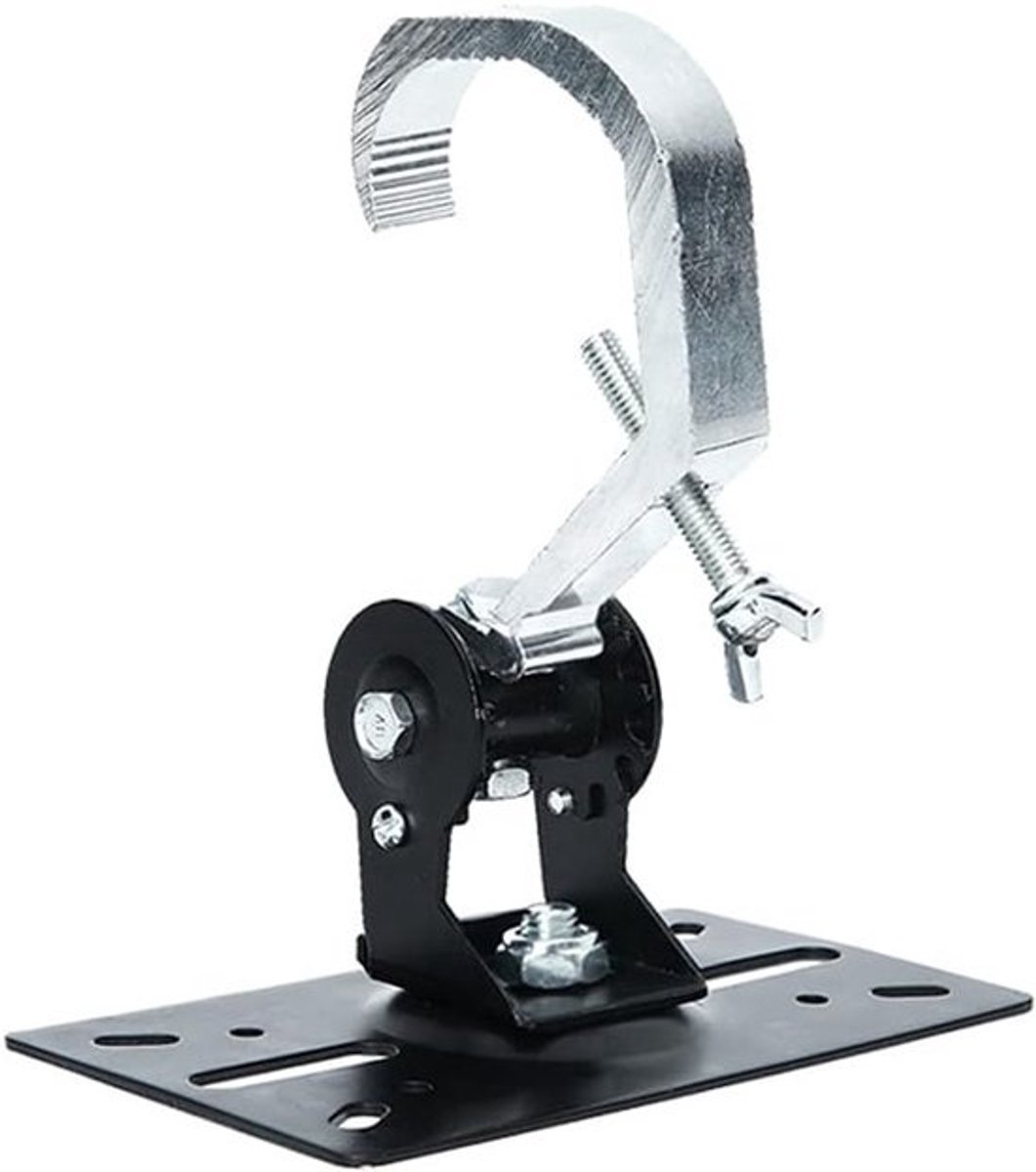 Luidspreker Wandbeugel - Luidsprekerhouder Bevestiging - Geluid Verbeteren - Robuuste Metalen Constructie - 21 cm hoog - Zwart