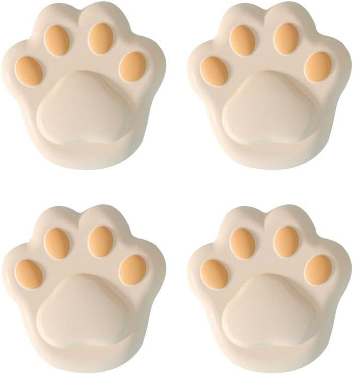 Set van 4 Hoekbeschermers voor Tafel - Siliconen Kattenpoot Cartoon Ontwerp - Veilig en Duurzaam voor Kinderen