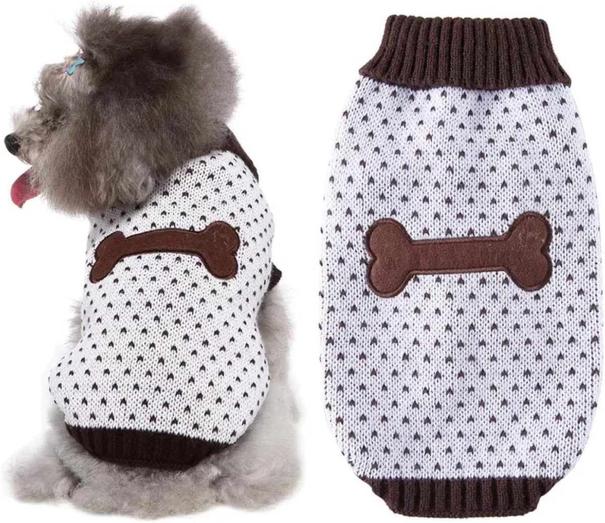 Huisdier Hondenkleding Gebreide Klassieke Huisdier Sweater Kleine Medium Herfst Winter Dikke Warm Kostuum Dagelijks Draag Indoor Outdoor Honden Of Katten Halloween