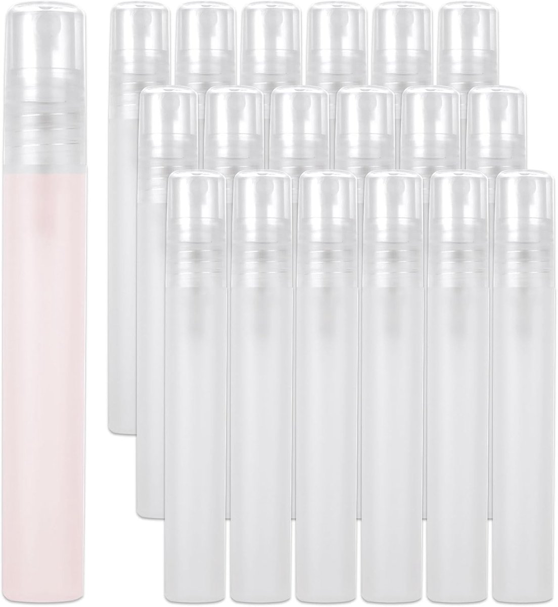 Dailygoods- Parfumverstuivers 60 stuks - Lege Spuitflacon 10 ml - Mat Kunststof - Reizen - Reiniging - Gezicht - Spuitfles