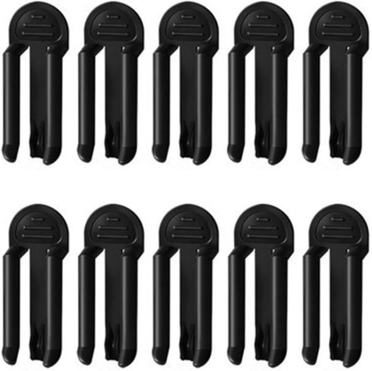 Dailygoods- Vuilniszakkenklem - 10 Stuks - Antislip Clip - Afvalemmer Bevestigingsclips - Hoogwaardig Kunststof - Eenvoudig te Reinigen - Afvalzakclip