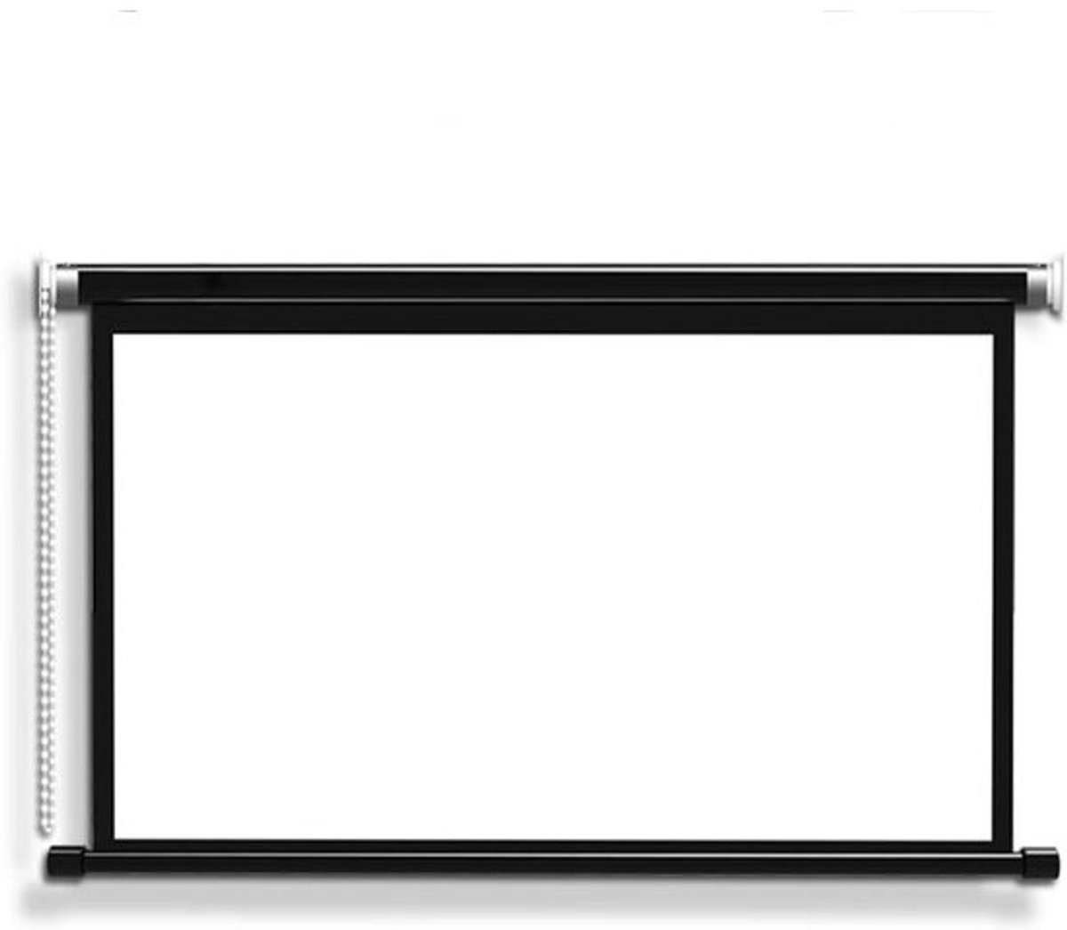 Handmatig projectiescherm - Projectiescherm - Thuisbioscoop creëren - Oogbeschermend beeld - 72 inch - Wit