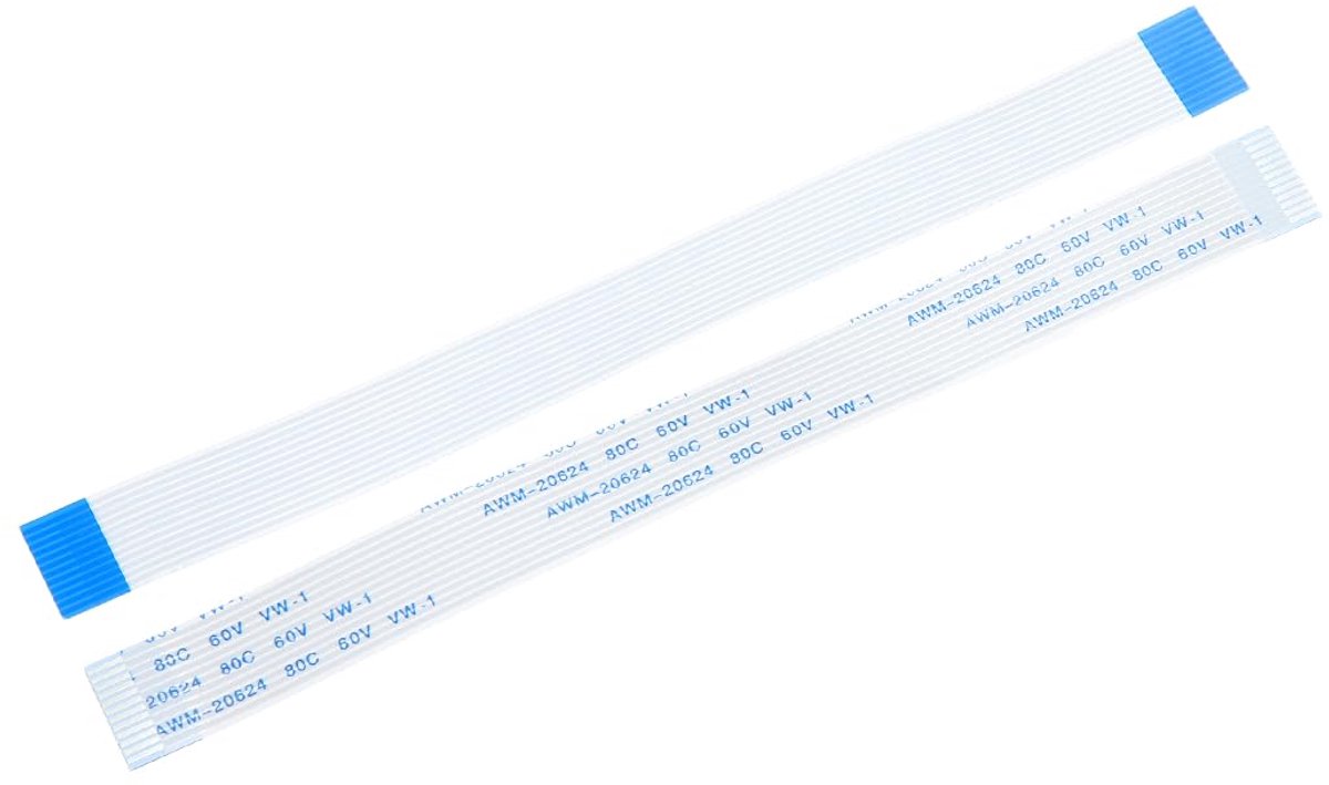 Platte kabel, flexibel, FFC FPC, 12-polig, 1 mm, lengte 150 mm (type A) voor LCD-printer, camera, DVD, tv, laptop, audio, 20 stuks