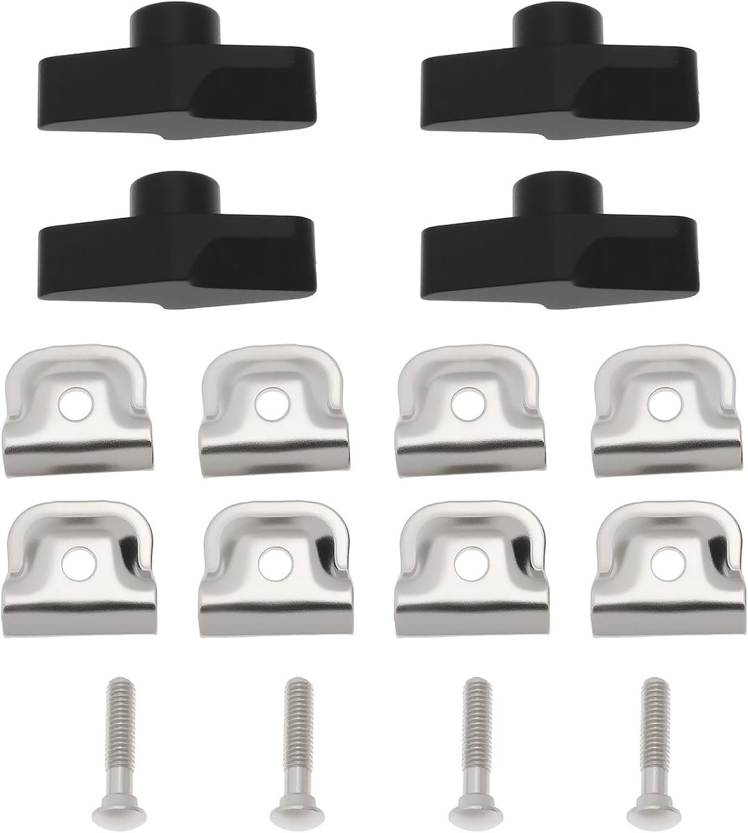 Dailygoods - 4 Stuks Schroef Knop Bevestiging voor Microfoonstandaards