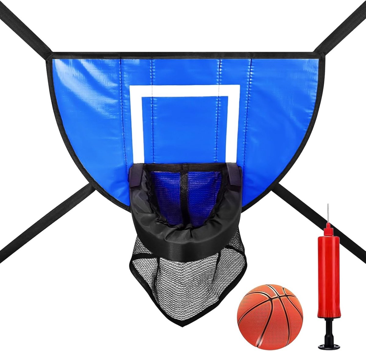 Dailygoods - Trampoline Basketbalmand met Mini Basketbal - Geschikt voor Kinderen en Volwassenen