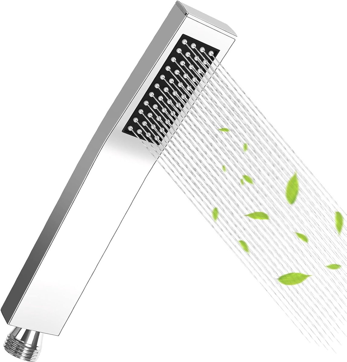 Dailygoods - Handdouche - Waterbesparend - Hoogdruk - Zilver - Roestvrij staal - Zelfreinigende siliconen nozzle - Geschikt voor badkamer - Minimalist