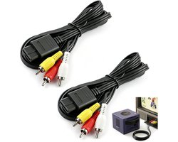 Kabel voor Nintendo 64 N64, GameCube GC & Super Nintendo SNES – Composite RCA Audio Video Kabel 1,8m – Ersatz Videoanschluss für TV & Monitor
