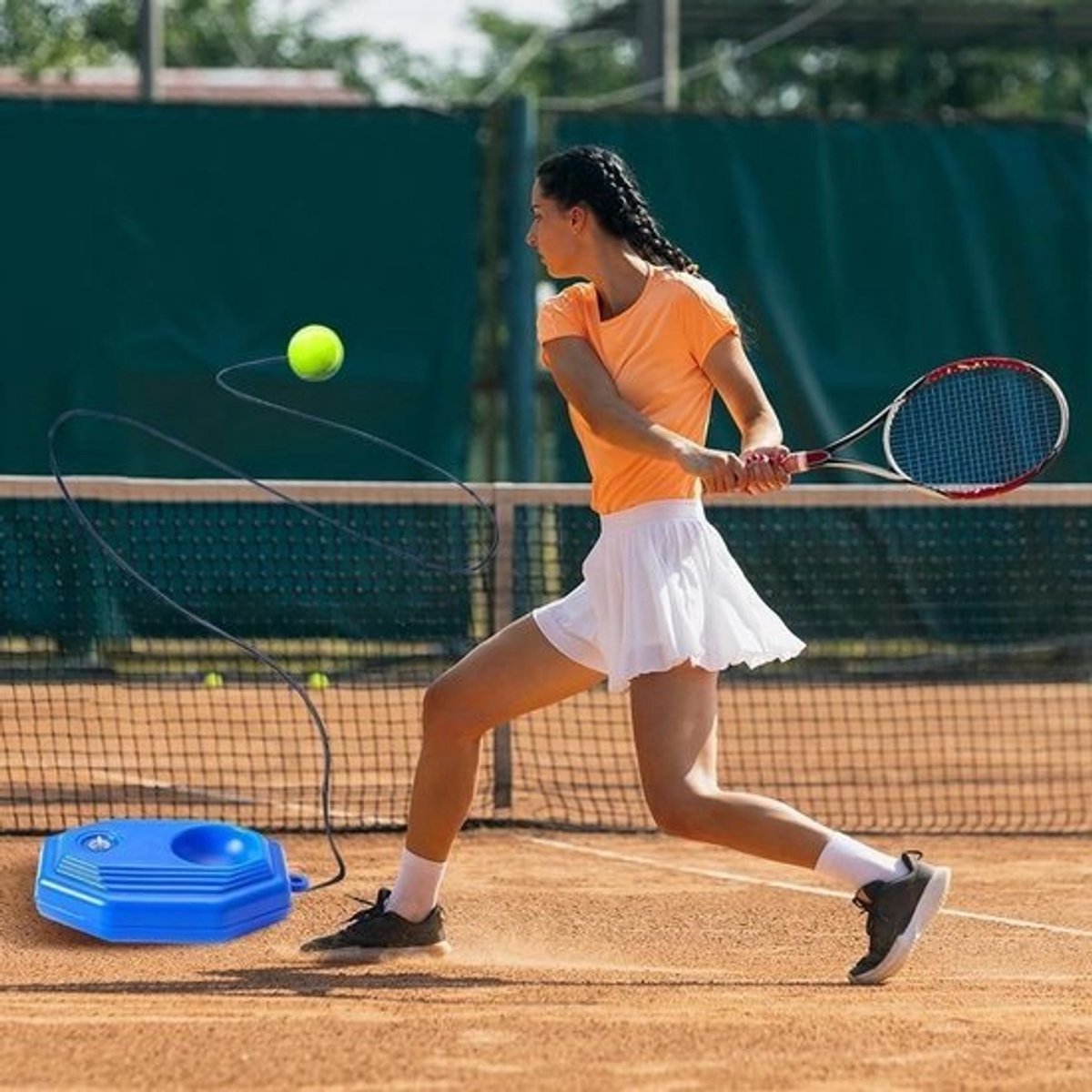 Tennis Trainingsapparaat - Bal met Touw - Vaardigheden Verbeteren - Verzwaarde Stabiele Basis - Niet gespecificeerd - Niet gespecificeerd