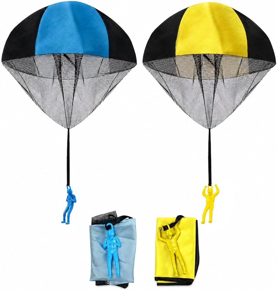 Parachutespeelgoed voor kinderen, handwerpen, outdoor vliegspellen, perfect cadeau voor kinderen en volwassenen, outdooractiviteiten