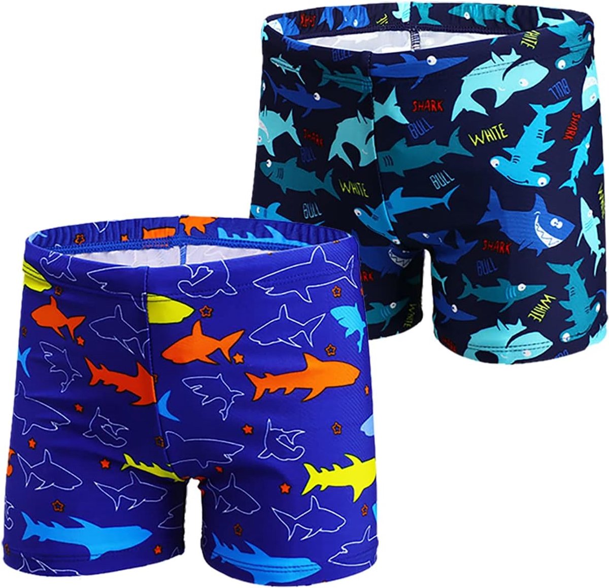 Zwembroek voor jongens, set van 2 stuks, 1-10 jaar, dinosaurus, haai, shorts