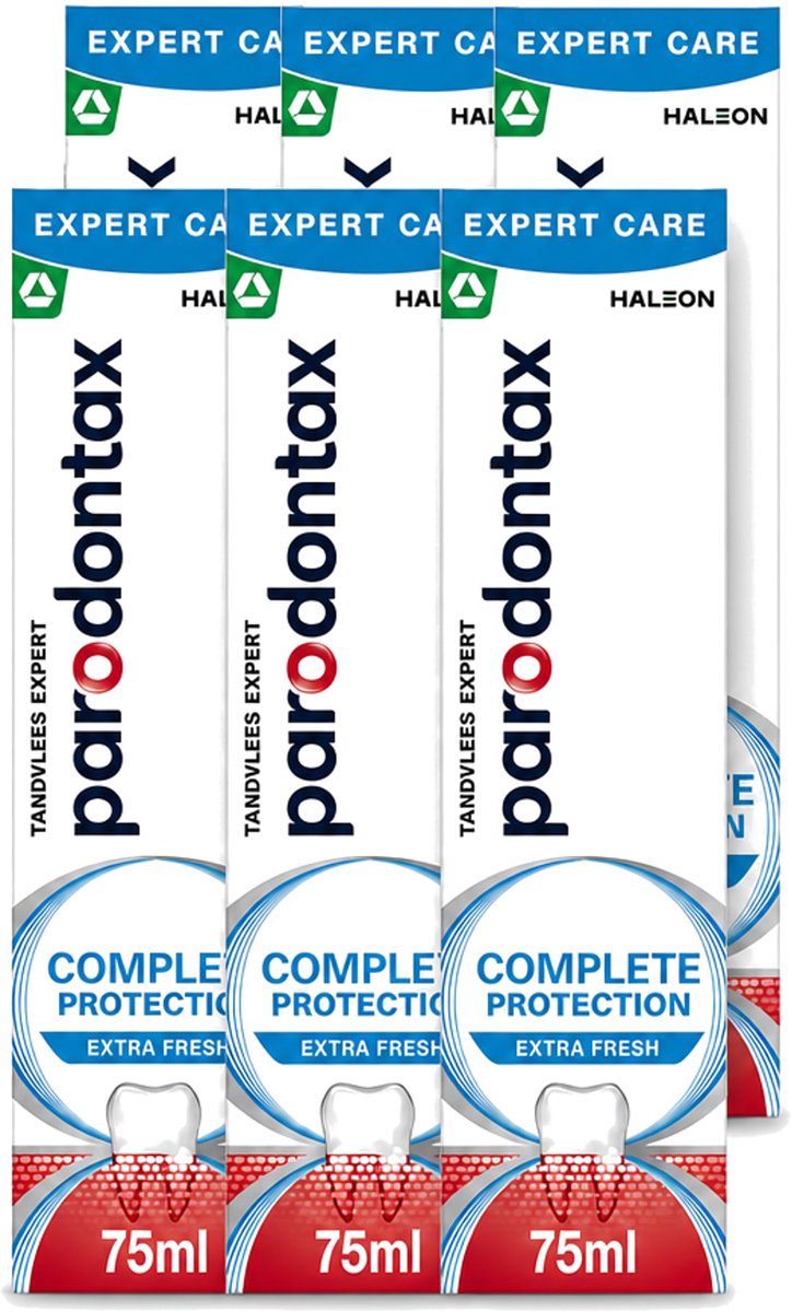 6 x Parodontax – Tandpasta – Complete Protection Extra Fresh – 75 ml - Voordeelverpakking - 6 stuks