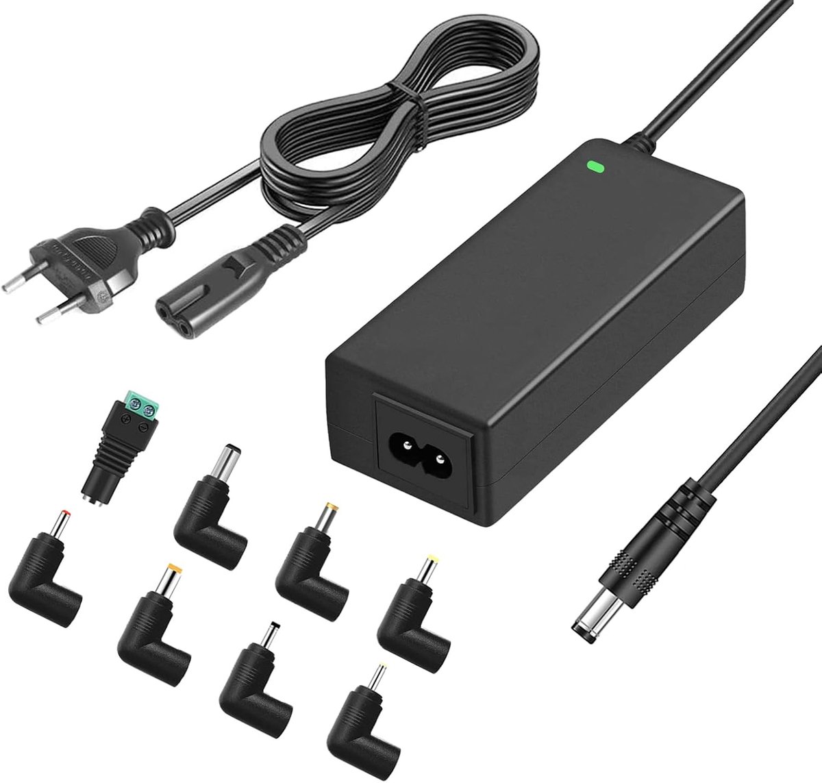 12V 5A voeding, 100-240V AC naar DC 12V 5.0A AC adapter, geschikt voor 12Vdc 5A 4A 3.5A 3A LCD Monitor CCTV Camera LED Strip netsnoer.