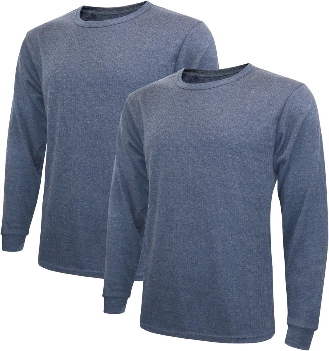 Functioneel herenondergoed met lange mouwen en ronde hals, thermisch ondergoed, bovenstuk, outdoor, skiondergoed, warm ondergoed voor thuis en in de winter