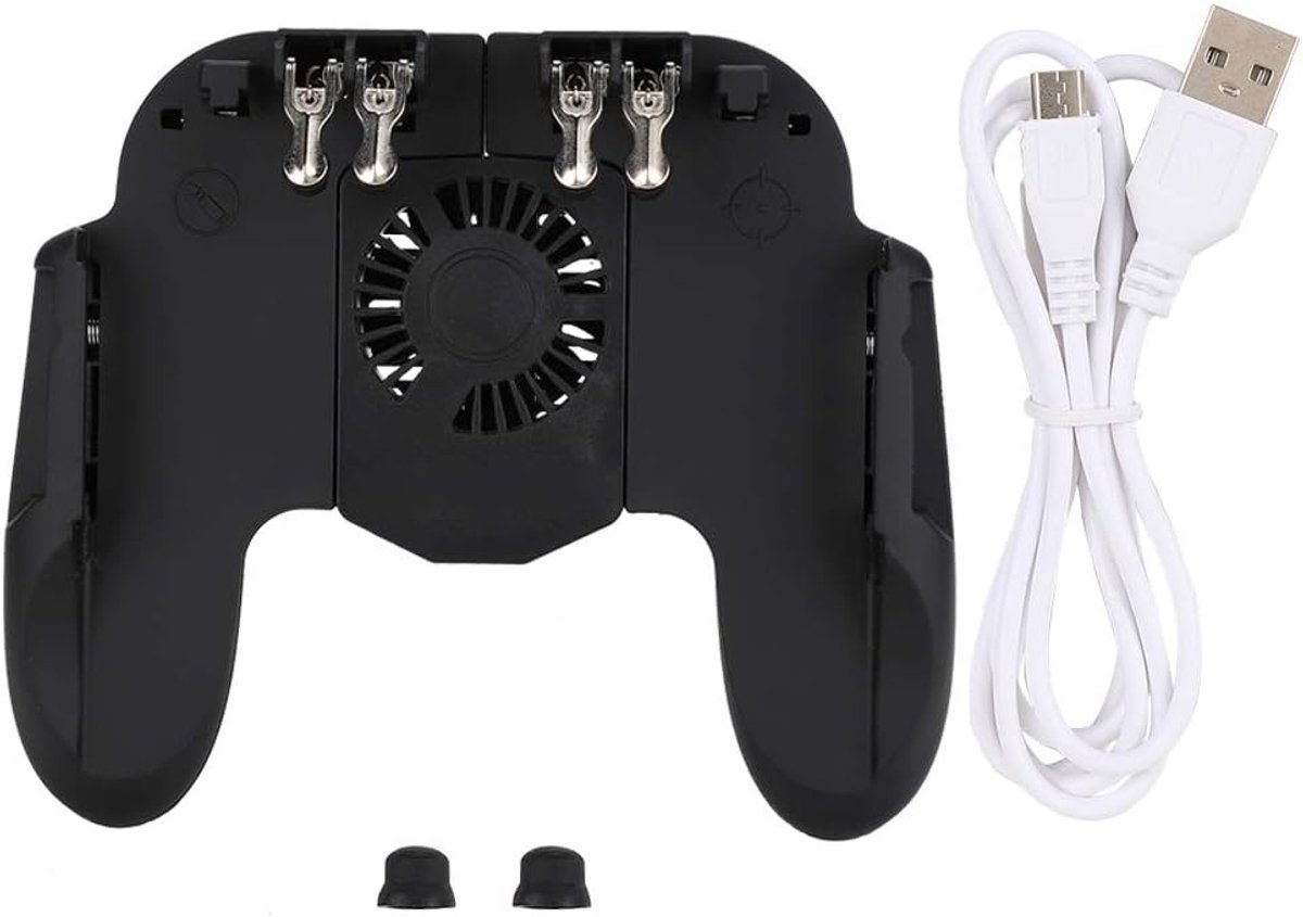 Mobiele Gamecontroller Met Koelventilator, Draadloze Gamecontroller Android Smartphone Gaming Gamepad Joystick PC Windows/PS3/Android TV