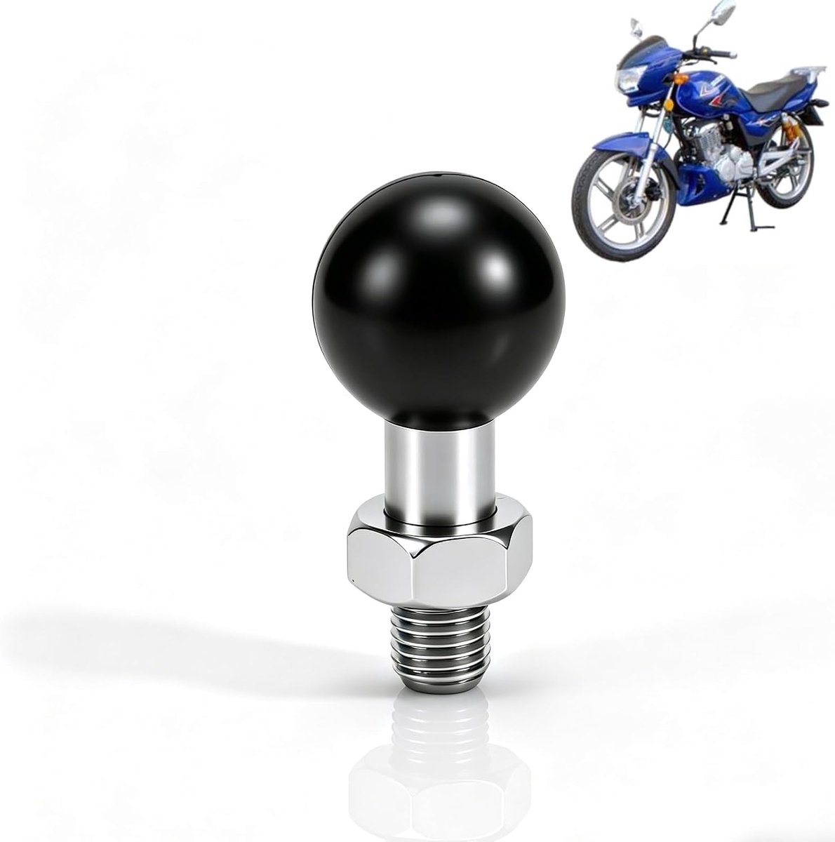 Motorfiets Achteruitkijkspiegel Kogelkopbeugel Voor Statiefbaladapter Motorfiets ATV(M10x1.25)