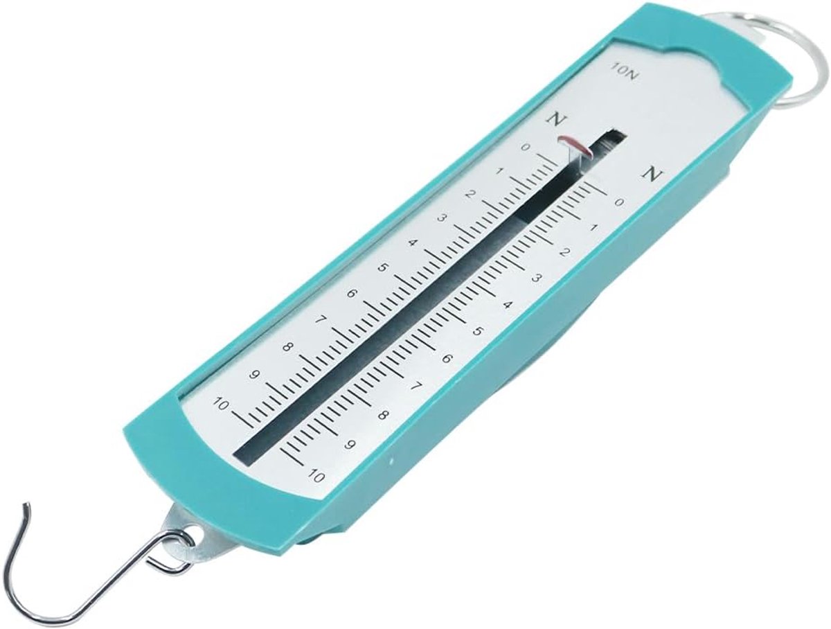 Dynamometer Newtons Meter, 10N Newtons Meter Spring Panel, hangende schommelingsdynamometer, voor mechanische fysische experimenten, onderwijsbenodigdheden