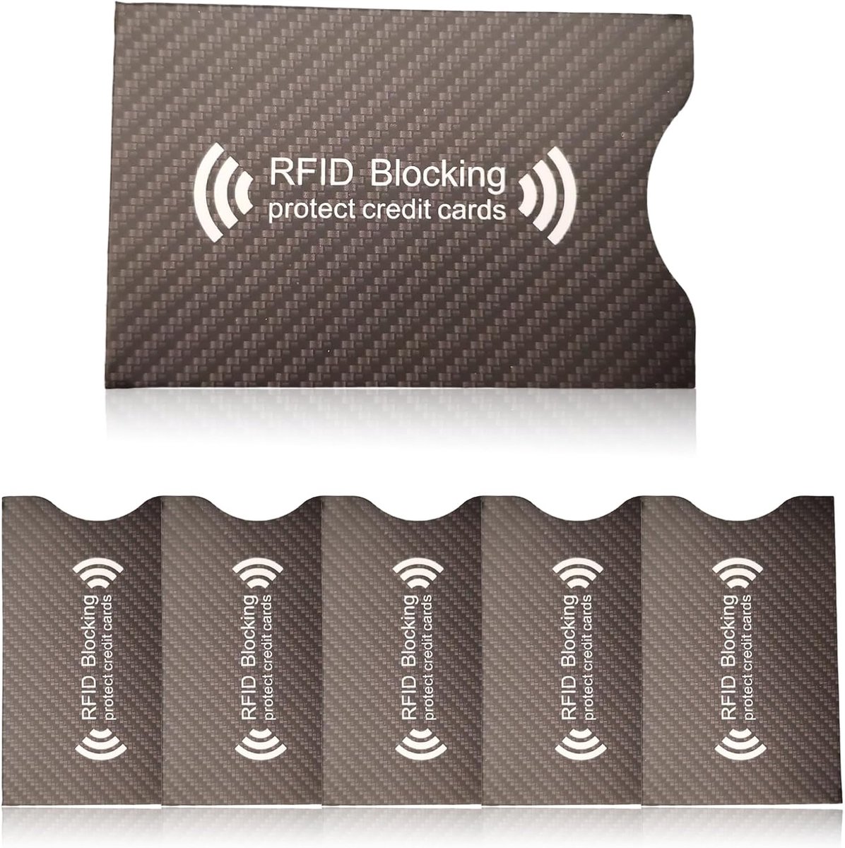 3 stuks RFID-/NFC-hoesjes tegen hacken, bescherming voor bankkaarten, creditcards en ID-munten