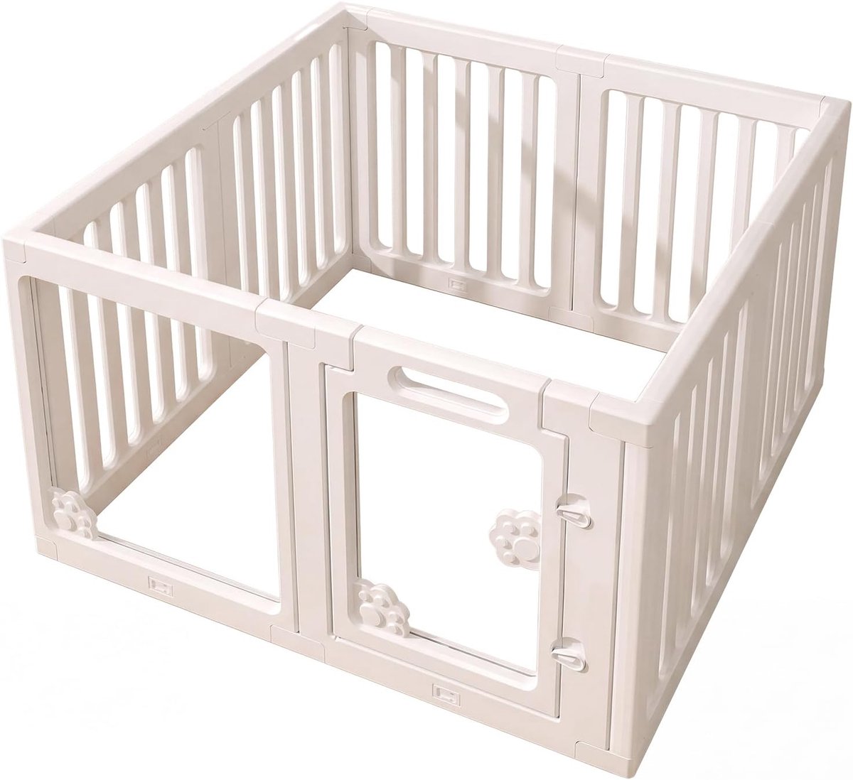 Hondenren 100 x 100 x 60 cm, Puppyren met Pootafdruk Design