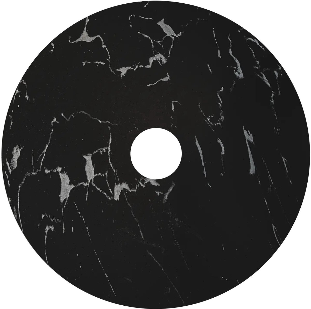 Lopal mini disc Ø200mm zwart marmer, Premium collectie – ronde decoratieve plaat, diameter 200 mm, dikte 2 mm