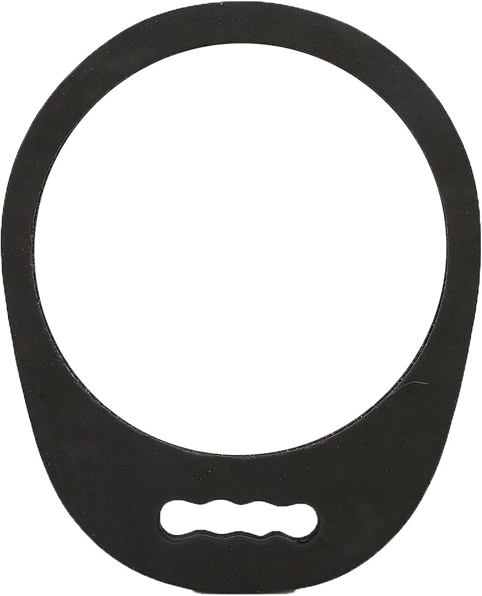 Dailygoods- Kappersspiegel Ronde Draagbare Handspiegel - Hoogwaardig EVA-frame - Slijtvaste Spiegel - Antislip Handvat - Geschikt voor Make-up en Cont