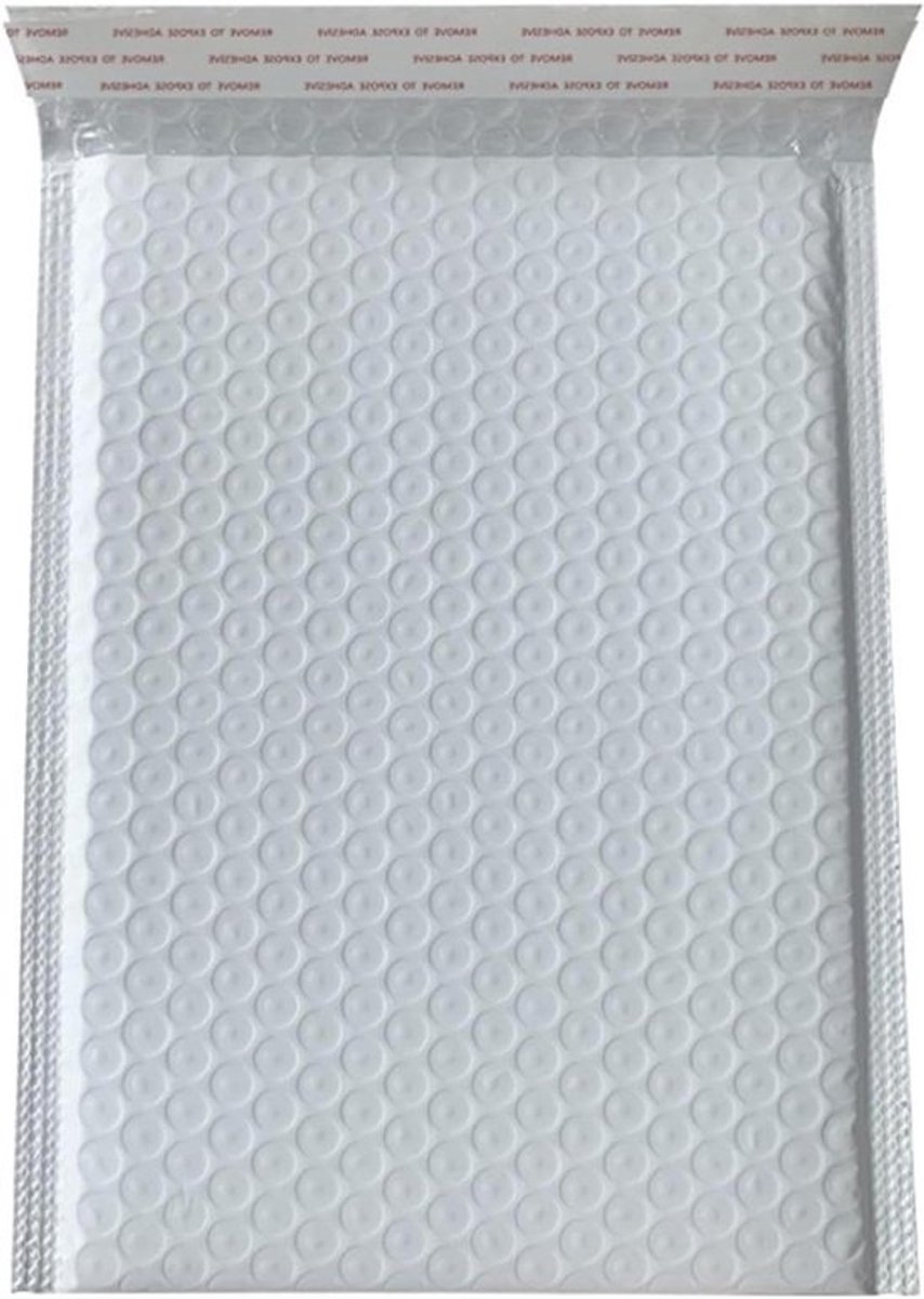 Gewatteerde Enveloppen - Bubbelenveloppen Pakketzakken - Veilig Verzenden - Zelfklevende Afdichting - 18 x 23 cm - Wit