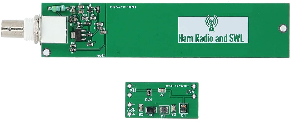 Dailygoods- Actieve Antenne - Kortegolf Ontvanger 10 KHz-30 MHz - Eenvoudige Installatie - Afgeschermde Printplaat - Koper Bekleed Materiaal - 9-15V V