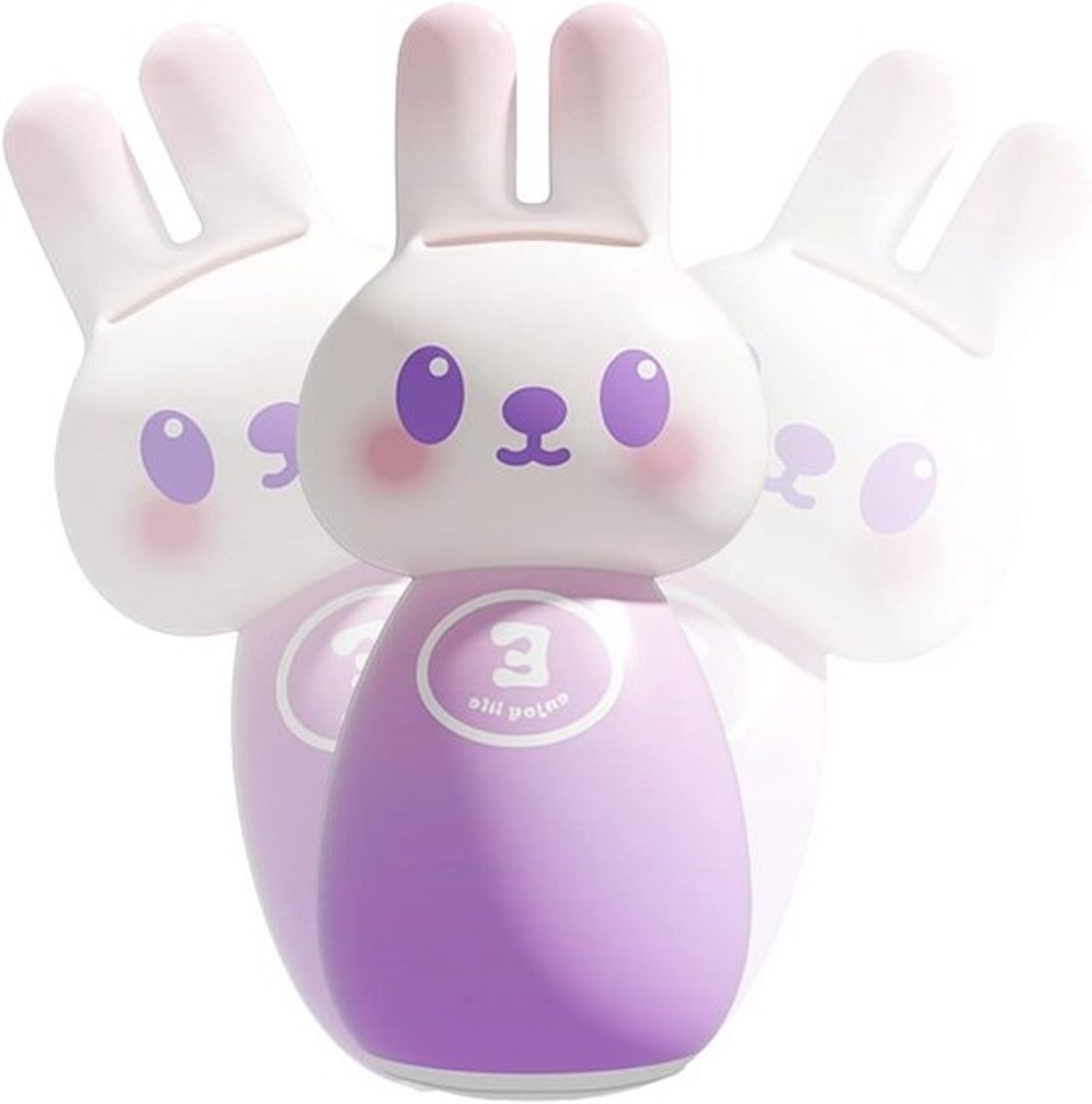 Opblaasbare Bokszak Kinderen - Staande Zandzak Speelgoed - Kinderspel Actief - Snelle Terugslag - 65 cm - Paars