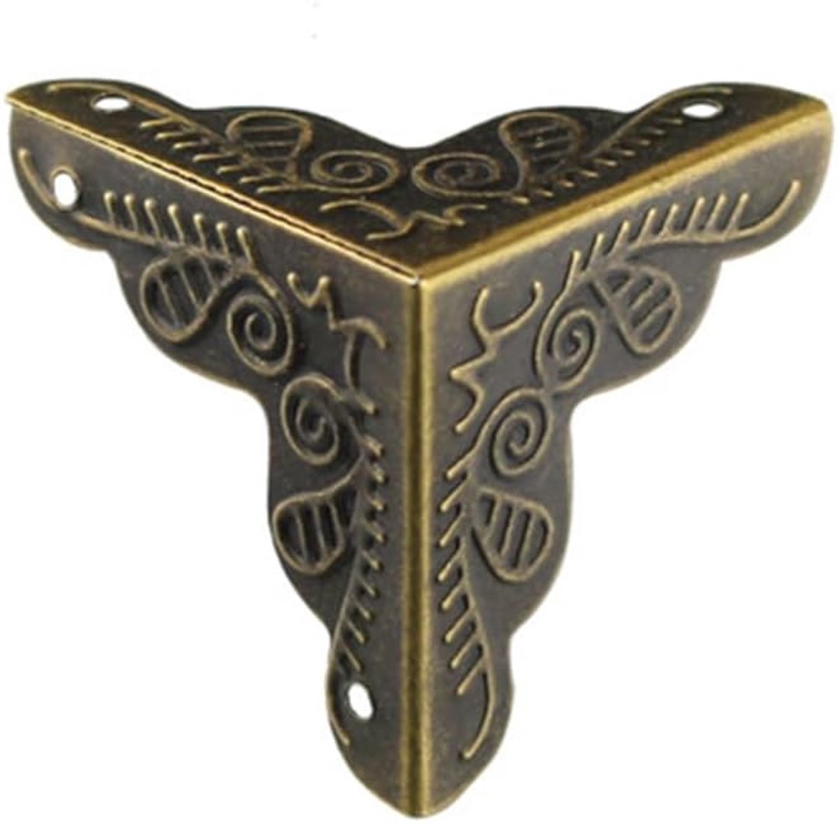 40 Stuks Metalen Hoekbeschermers Antieke Meubels Hoeken Vintage Box Hoekbeschermers voor Kratten Boksen Decoratieve Kast Sieraden Doos Plank Tafel