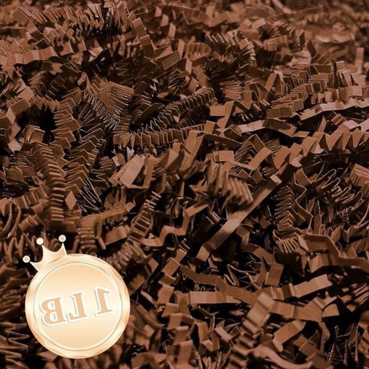 Papier Shred Vuller - Gerimpeld Papier - Geschenken Verpakken - Milieuvriendelijk Materiaal - 1 Pond - Bruin