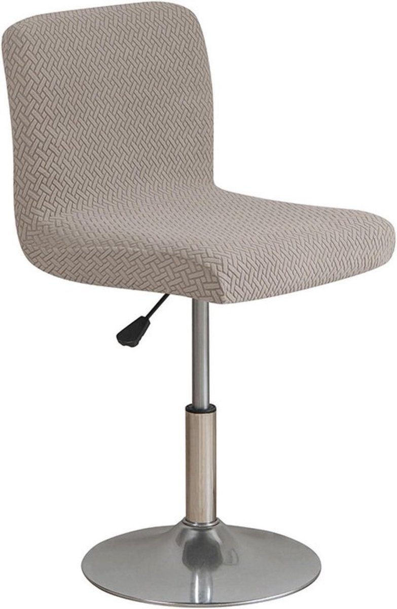 Stoelhoezen Set - Barkruk hoezen - Meubels beschermen - Elastische stof - Set van 2 - Khaki