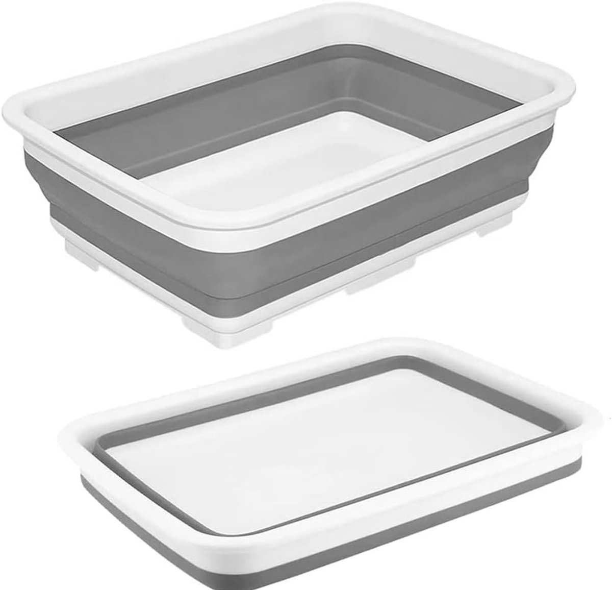 Vouwbare Afwasbak voor Kamperen, 10 Liter Multifunctionele Snijplank, Inklapbare Keukenbak voor Reis en Outdoor Gebruik