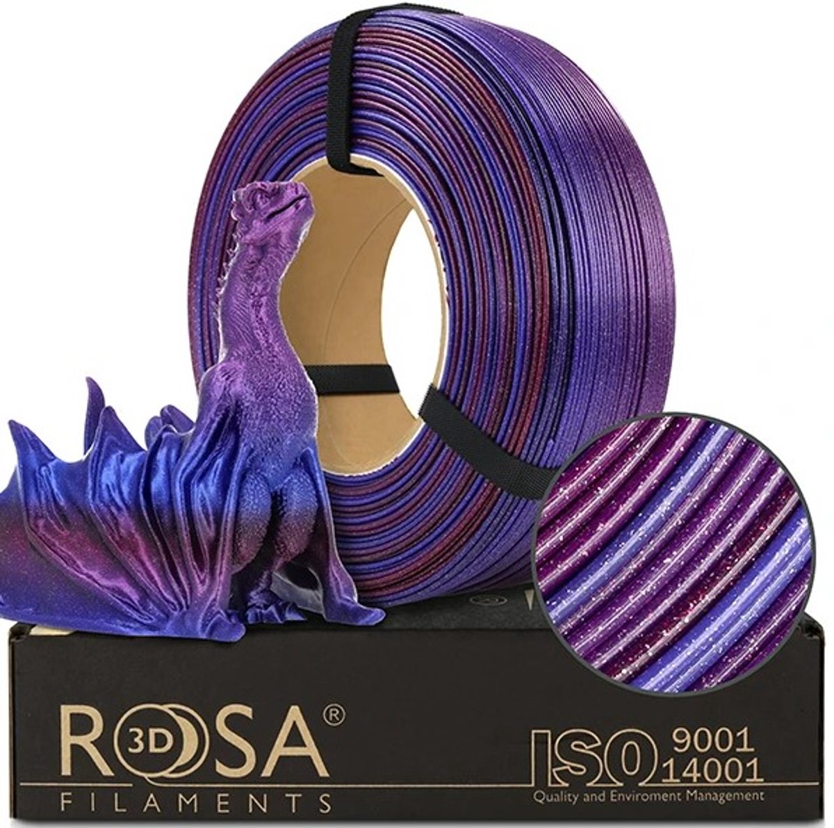 Rosa3D PLA Galaxy Rainbow Andromeda 1 kg Refill Filament