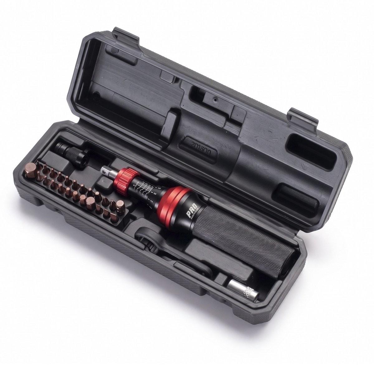 Schoevendraaier Momentschroevendraaier 1–8 Nm – 28-delige Set 1/4″ Gereedschap Fiets
