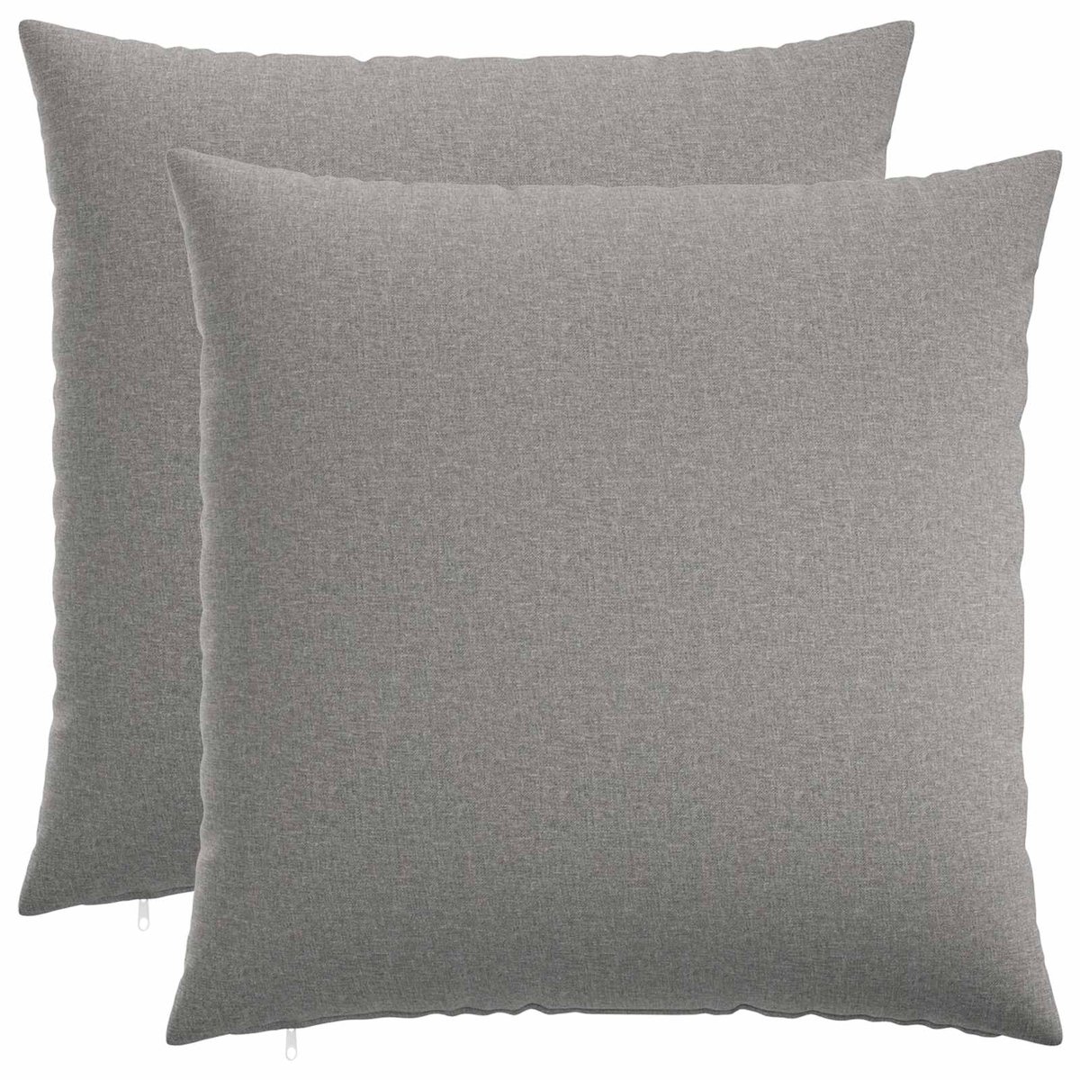 vidaXL Dekenkussen - 2 - st - HEERLEN - Wolkgrijs - 60 - x - 60 - cm - Stof Wolkengrijs