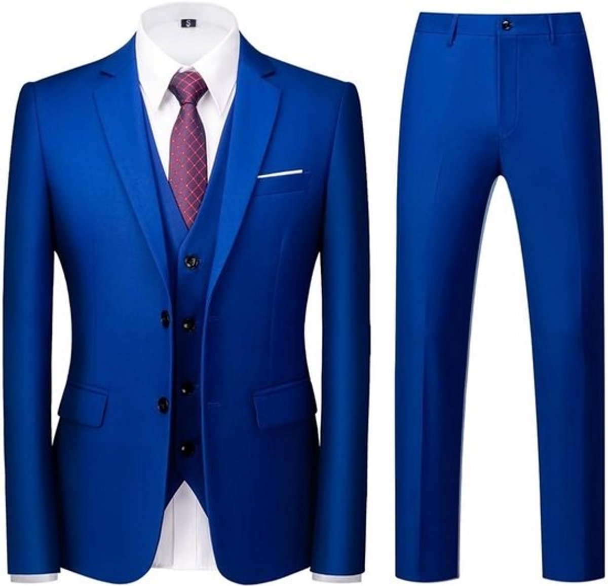 3-Delige Elegante Herensmokingset Voor Elke Gelegenheid