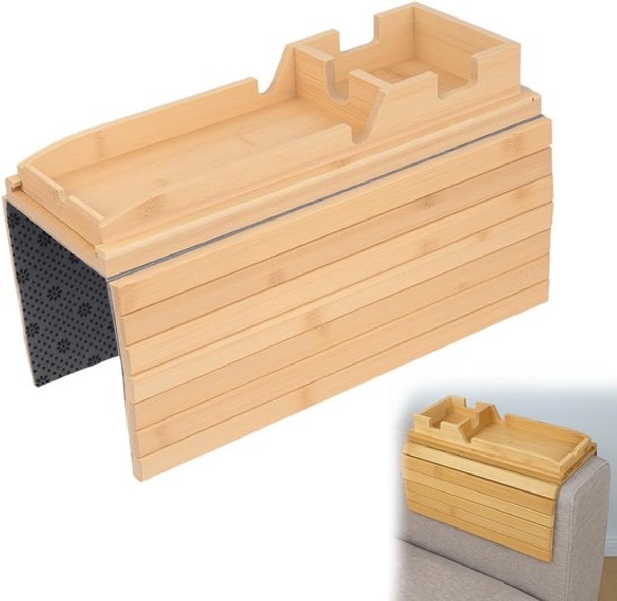 Houten Armleuning Tafel voor Bank en Sofa